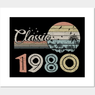 Vintage 1980 Design 40 Years Old 40th birthday Posters and Art